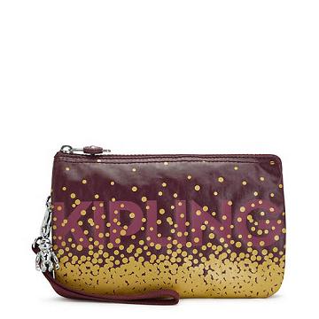 Kipling Creativity Extra Large Metallic Wristlet Vesker Burgunder | NO 1149LI